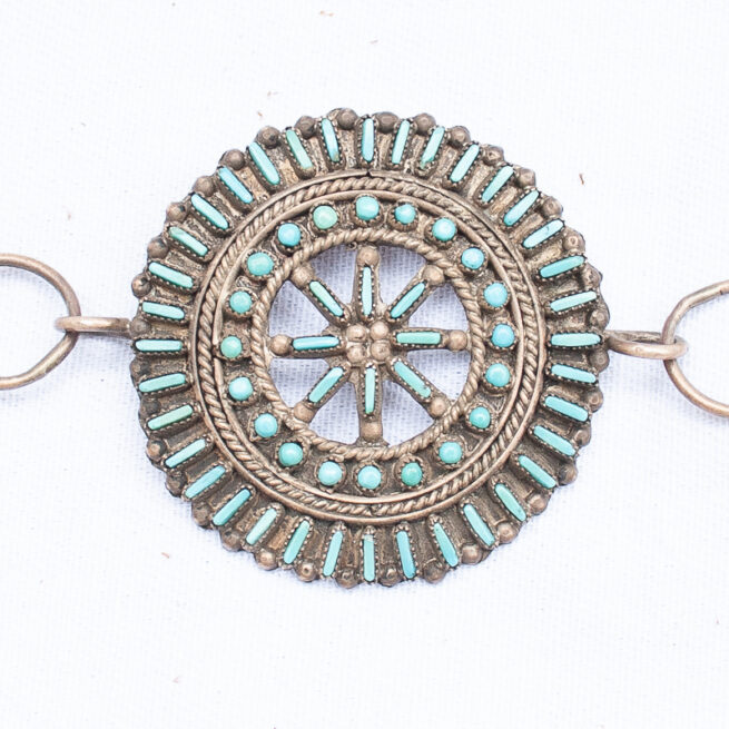 Zuni Turquoise Concho Belt - Image 12