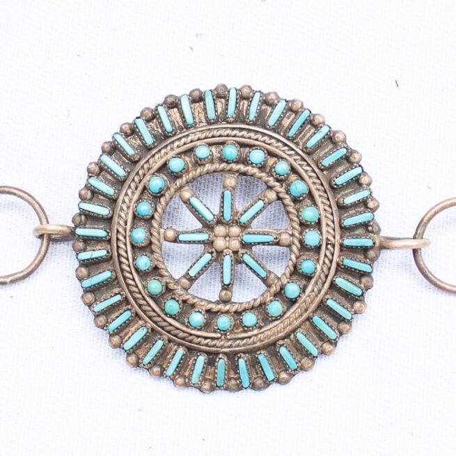 Zuni Turquoise Concho Belt - Image 9