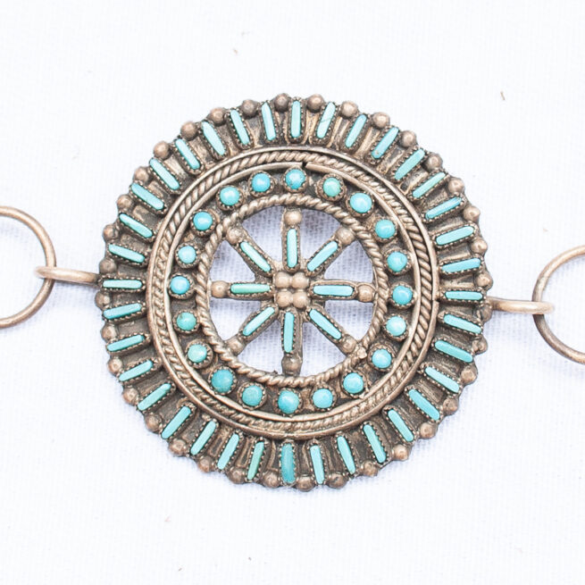 Zuni Turquoise Concho Belt - Image 8