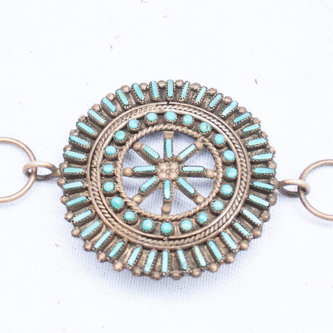 Zuni Turquoise Concho Belt - Image 7