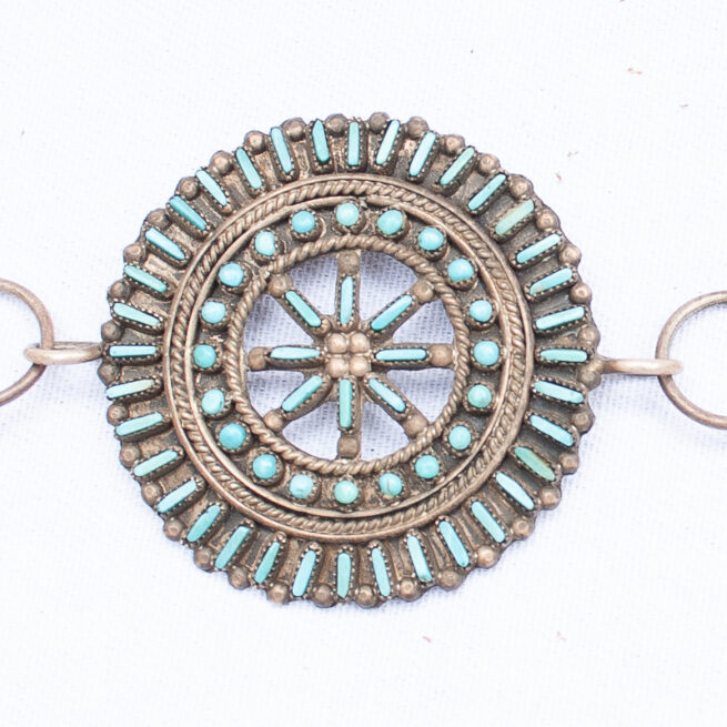Zuni Turquoise Concho Belt - Image 5
