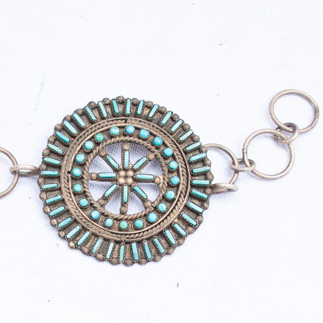 Zuni Turquoise Concho Belt - Image 4