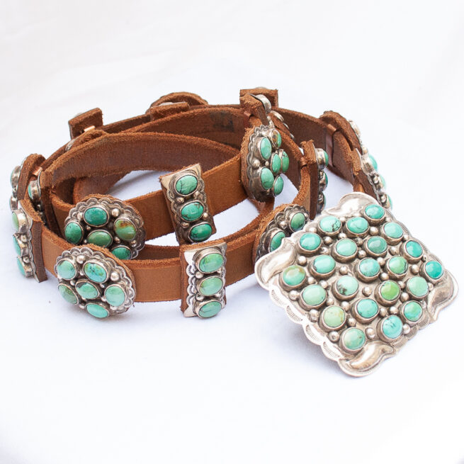 Ceinture Navajo Concho Turquoise – Image 2