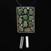 Philbert Nez Green Turquoise Navajo Bolo Tie - Image 4