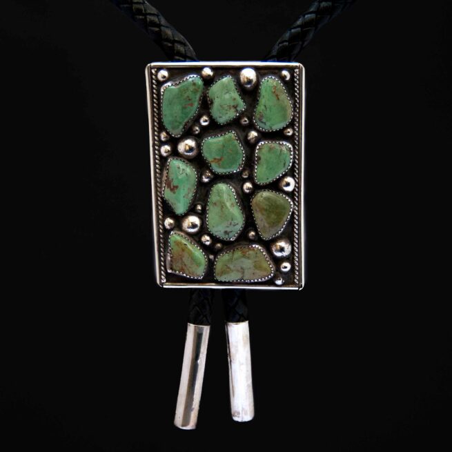 Cravate Bolo Turquoise Verte Philbert Nez – Image 4