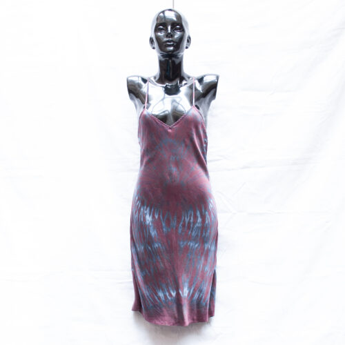 Maroon Silk Dress M