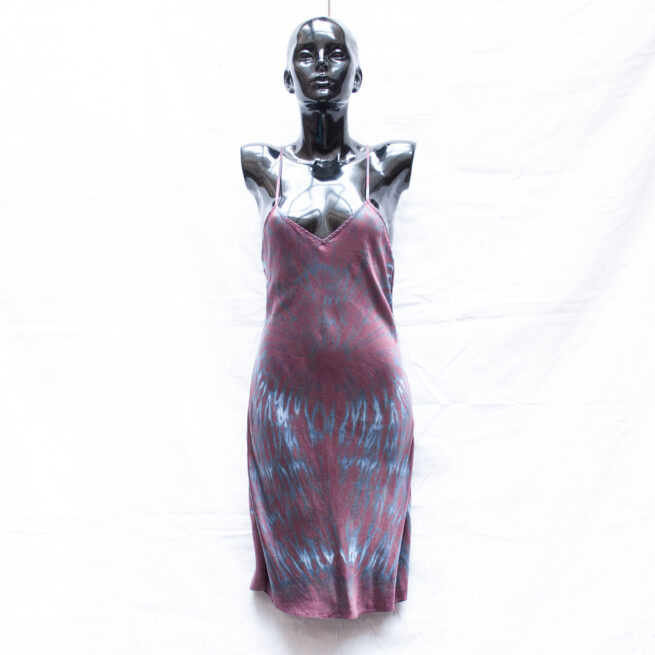 Maroon Silk Dress M