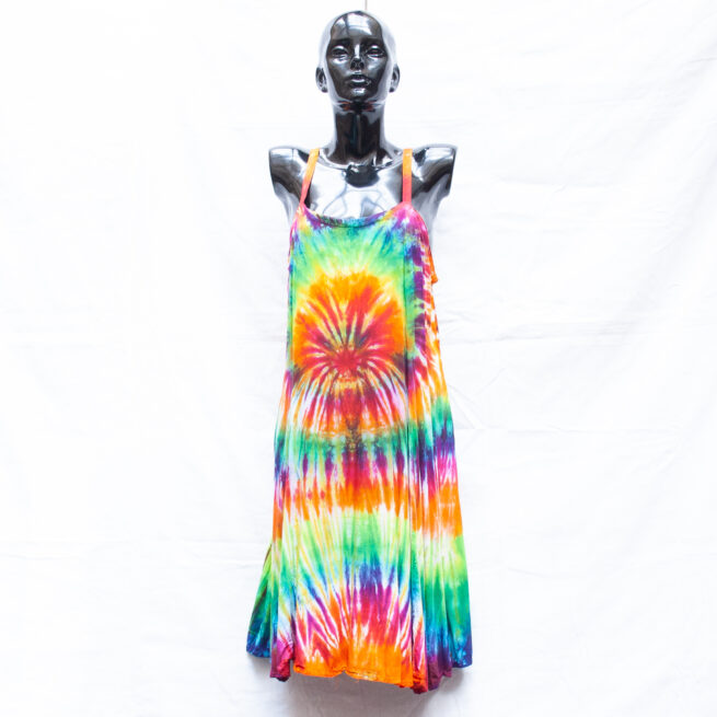 Rainbow Tie-Dye Dress L