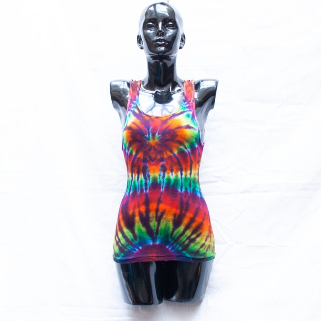 Rainbow Tie-Dye Vest L