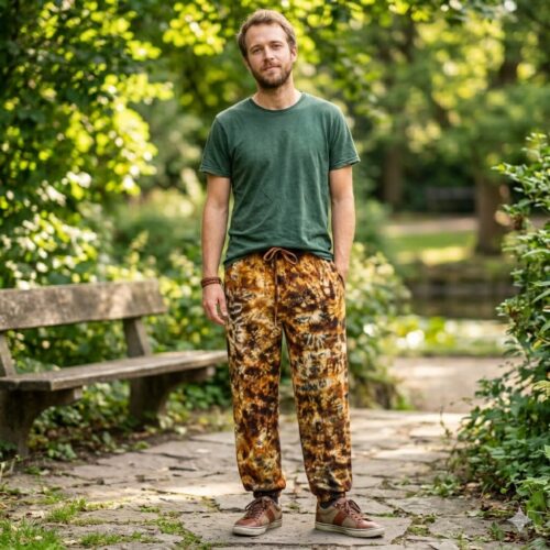 Yellow Tie-Dye Trousers S/M