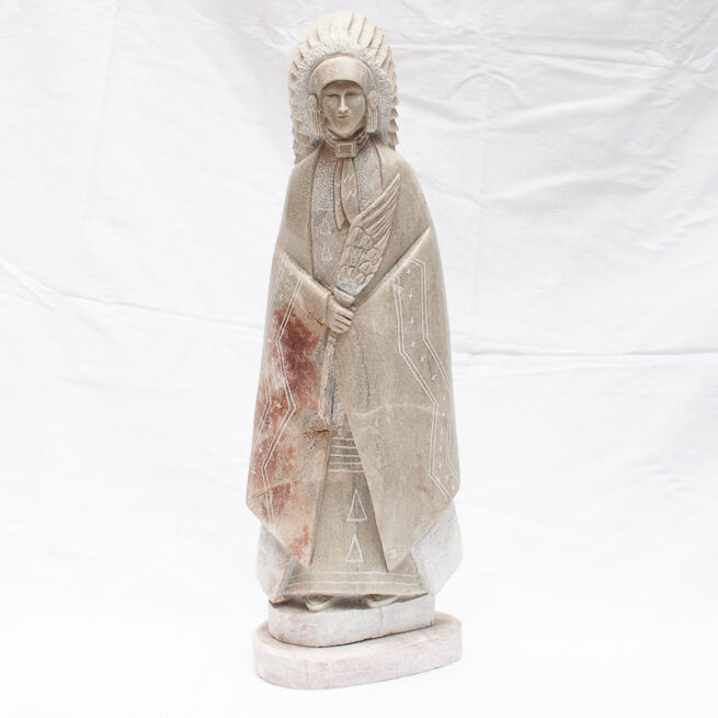 Grande Sculpture Chef Indien – Image 2