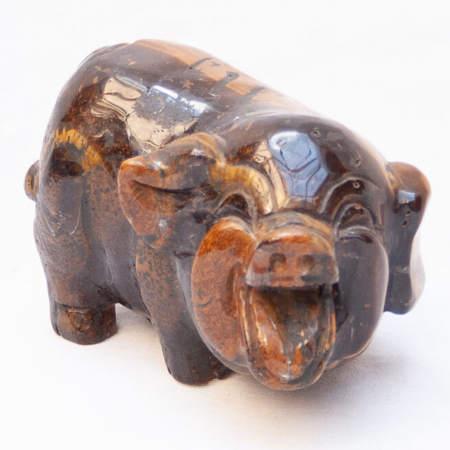 Tiger's Eye Pig Statue