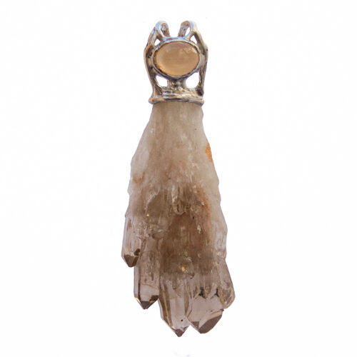 Citrine Moonstone Silver Pendant