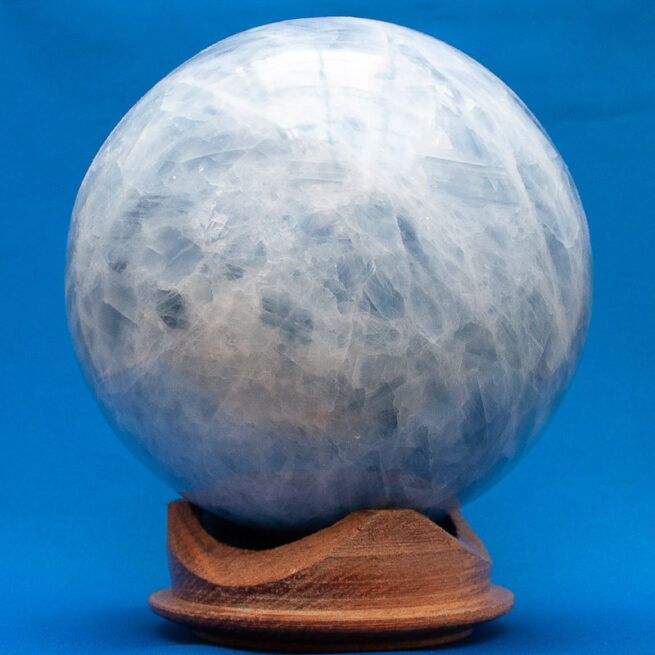 Sphère de Cristal Calcite Bleue – Image 2