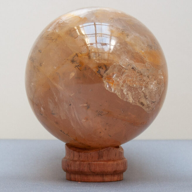 Boule de Cristal Quartz Hématoïde Jaune – Image 3
