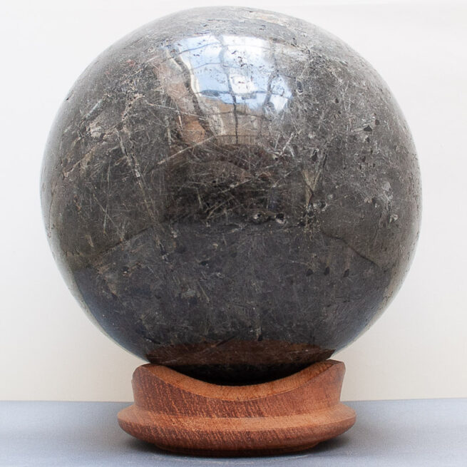 Tourmalinated Quartz Crystal Ball - Image 3