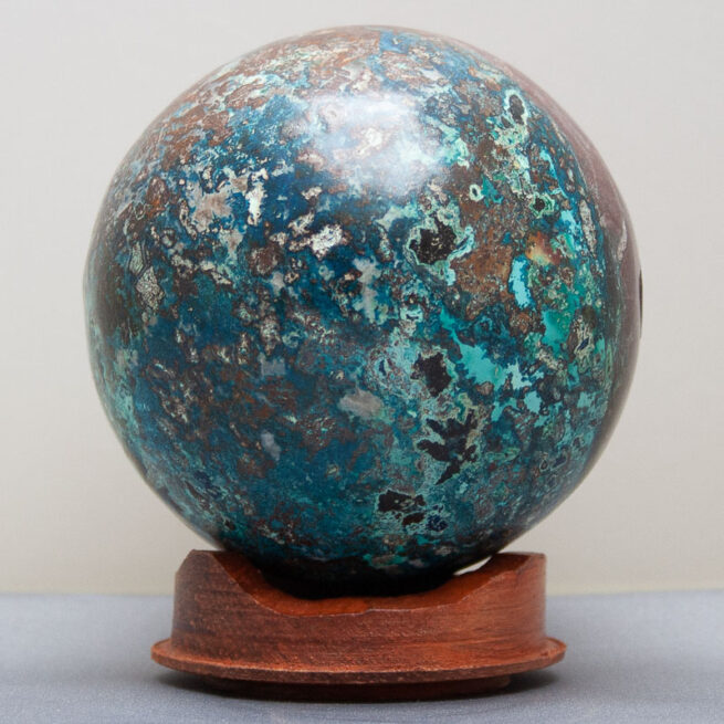 Boule de Cristal Chrysocolla Shattuckite – Image 5