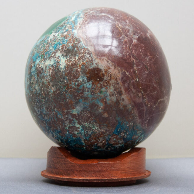 Chrysocolla Shattuckite Crystal Ball