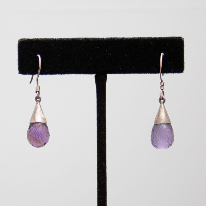 Amethyst Teardrop Earrings