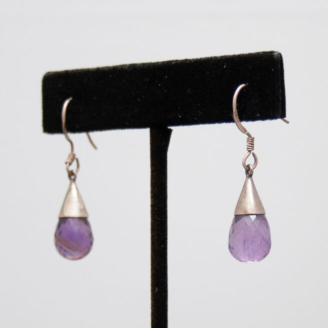 Amethyst Teardrop Earrings