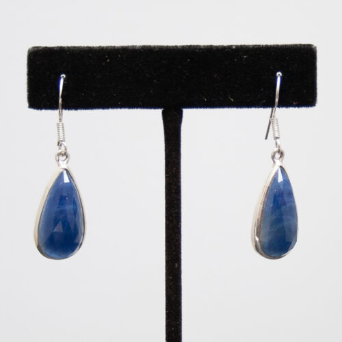 Boucles d'Oreilles Saphir Bleu