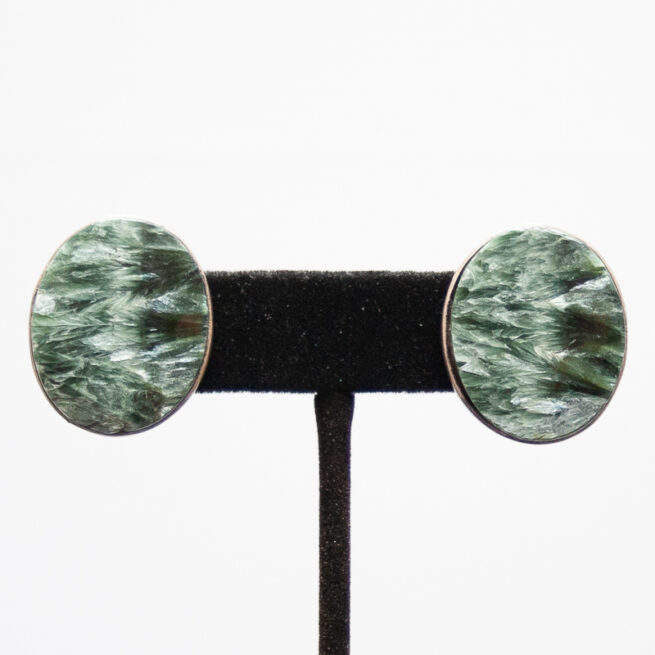 Seraphinite Stud Earrings