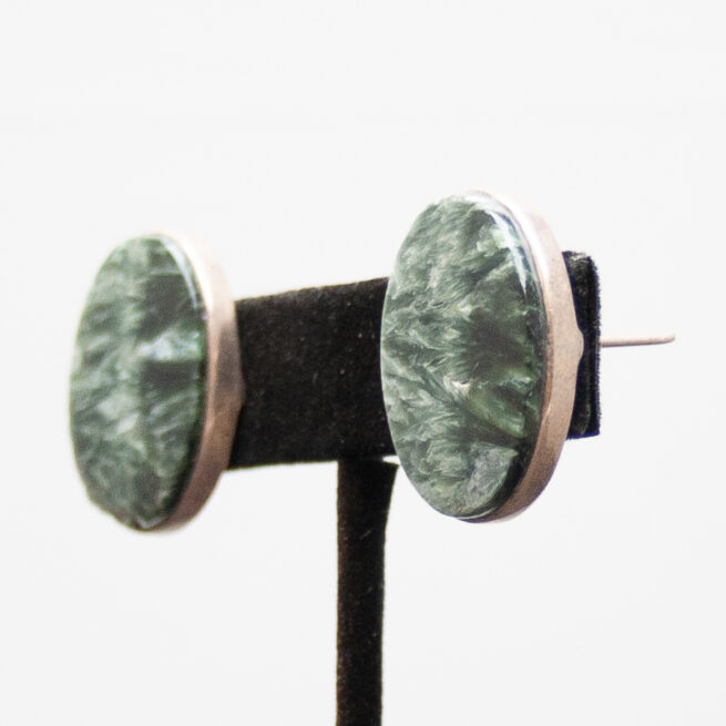 Seraphinite Stud Earrings