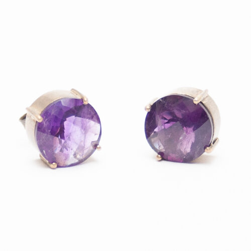 Amethyst Stud Earrings