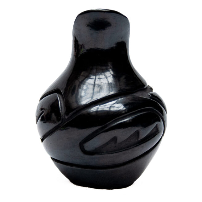 Petit Vase Poterie Noire Santa Clara – Image 2