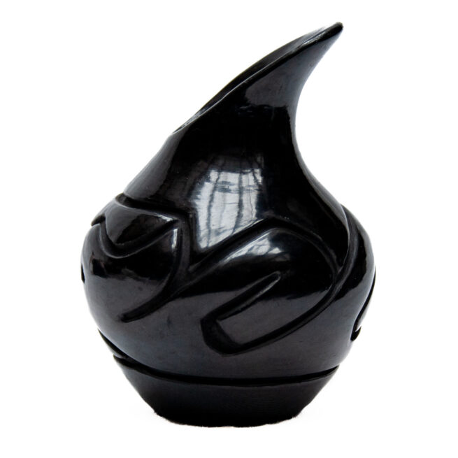 Petit Vase Poterie Noire Santa Clara – Image 3