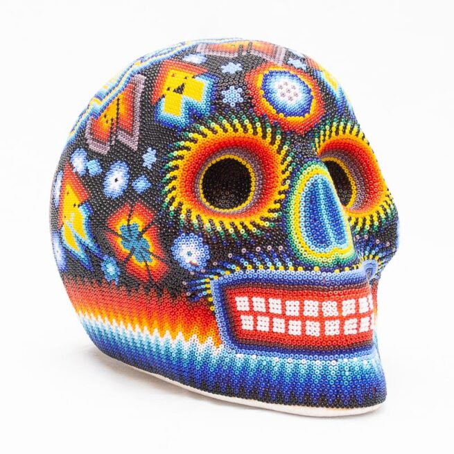 Huichol Beaded Skull