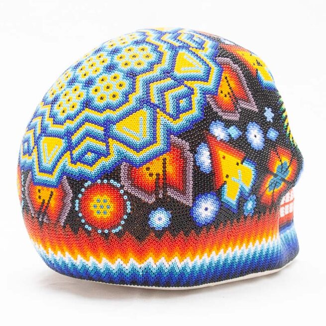 Crâne Perlage Multicolore Art Huichol – Image 7