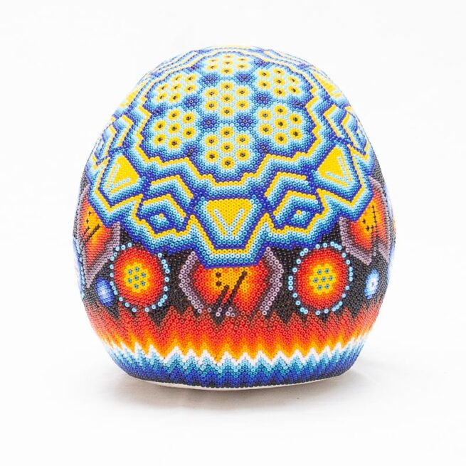 Crâne Perlage Multicolore Art Huichol – Image 6