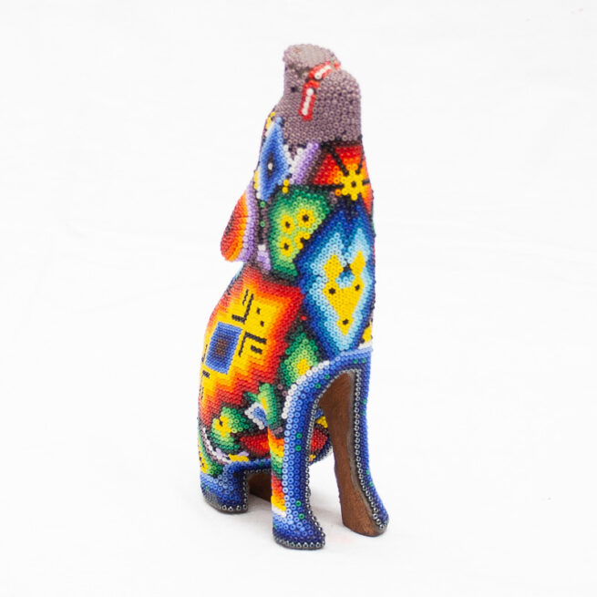 Sculpture Loup Art Huichol – Image 2