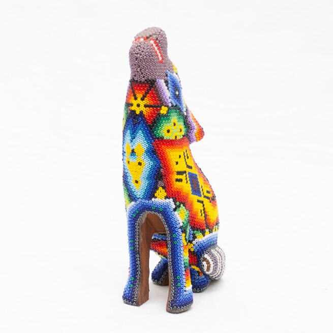 Sculpture Loup Art Huichol – Image 6