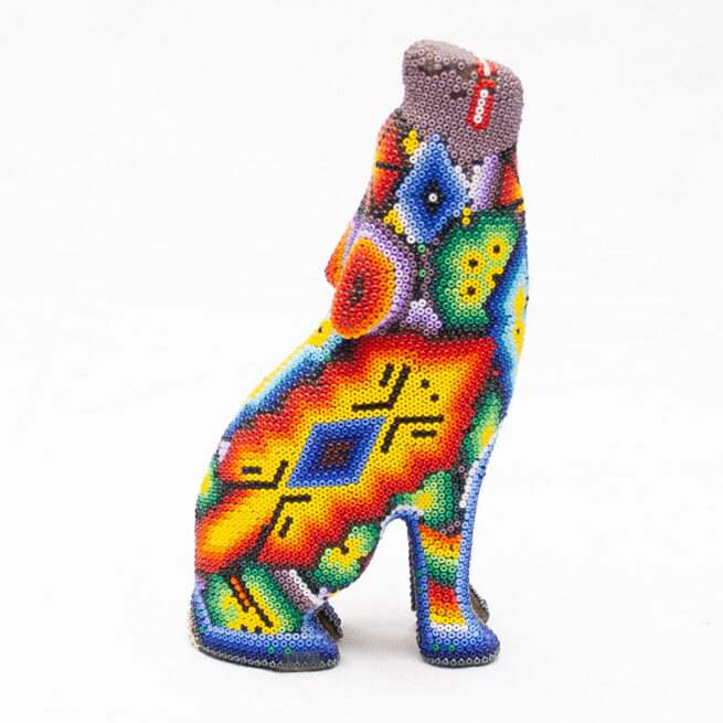 Sculpture Loup Art Huichol – Image 5