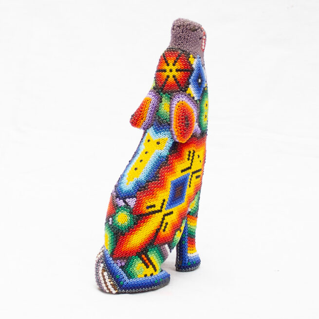 Sculpture Loup Art Huichol – Image 4