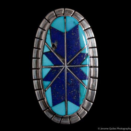 Bague Zuni Turquoise Lapis Lazuli