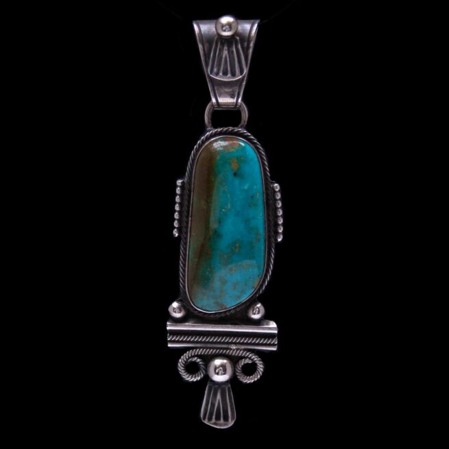 Large Pendentif Turquoise Navajo