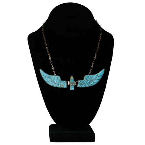 Large Turquoise Eagle Necklace