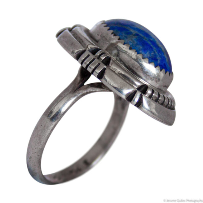 Native American Lapis Ring - Image 5