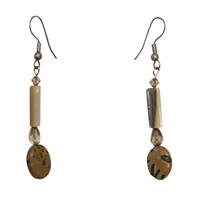 Seed Shell Drop Earrings