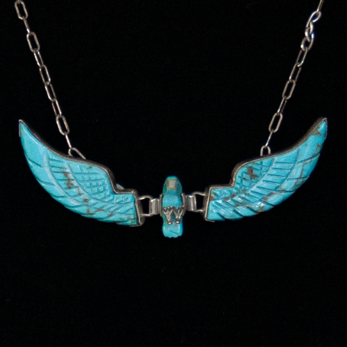 Small Turquoise Eagle Necklace