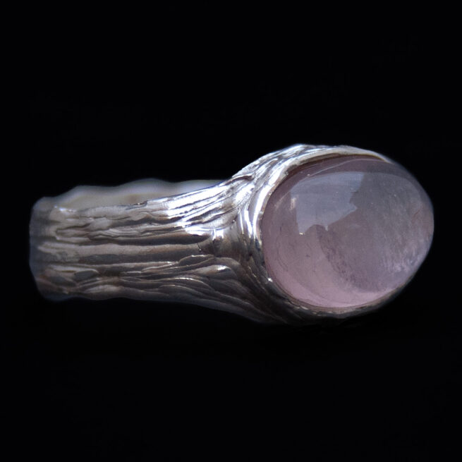 Sterling Silver Rose Quartz Ring