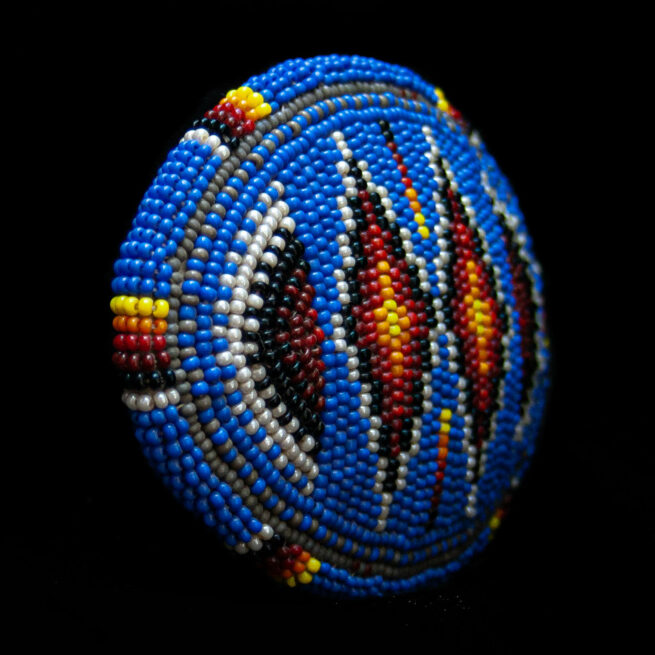Boucle de Ceinture Perlage Bleu – Image 2