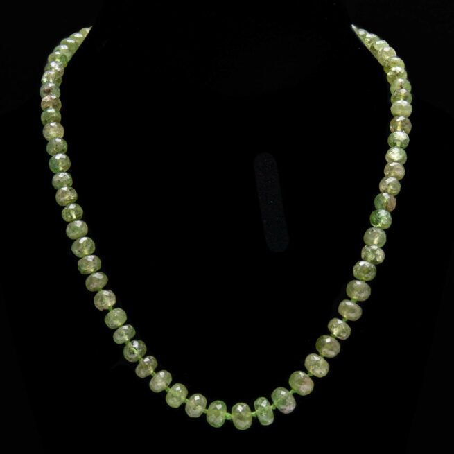 Green Peridot Beaded Necklace