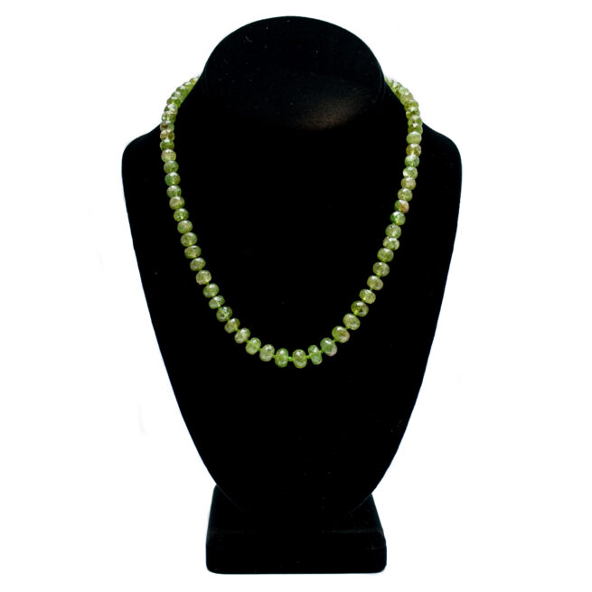 Green Peridot Beaded Necklace - Image 3