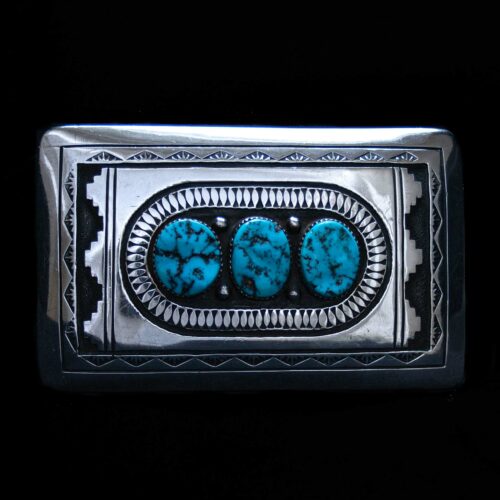 Howard Begay Turquoise Belt Buckle