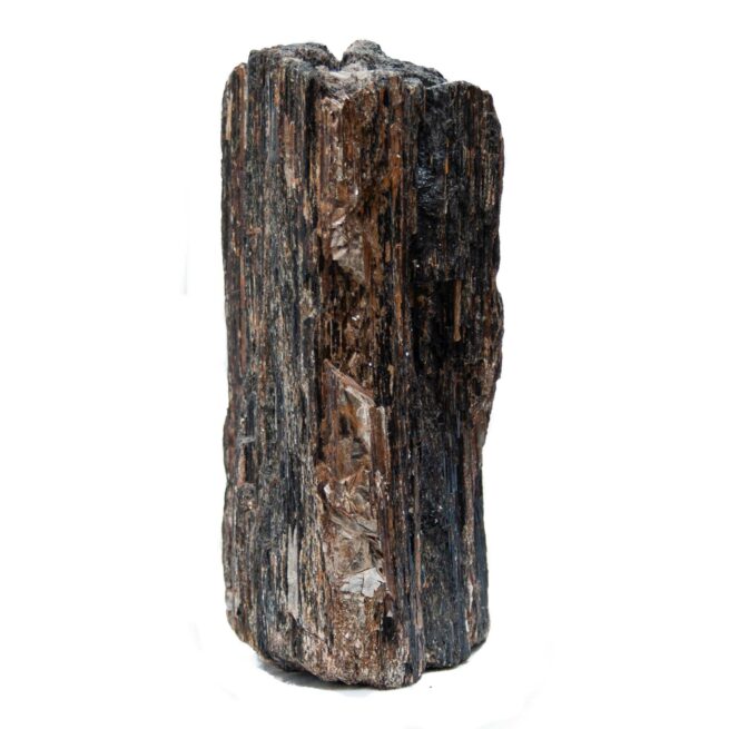 Large Black Tourmaline Mica Standing Crystal - Image 4