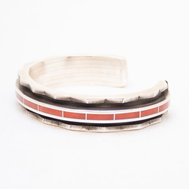 Large Larry Loretto Shadow Box Coral Bracelet - Image 5